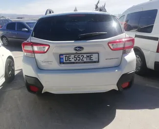Subaru Crosstrek 2018 available for rent in Tbilisi, with unlimited mileage limit.