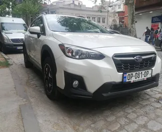 Front view of a rental Subaru Crosstrek in Tbilisi, Georgia ✓ Car #4160. ✓ Automatic TM ✓ 1 reviews.
