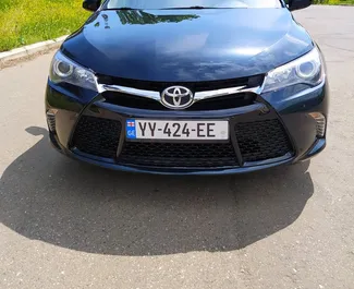 Front view of a rental Toyota Camry in Tbilisi, Georgia ✓ Car #4207. ✓ Automatic TM ✓ 0 reviews.