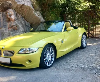 Front view of a rental BMW Z4 in Budva, Montenegro ✓ Car #4254. ✓ Automatic TM ✓ 1 reviews.