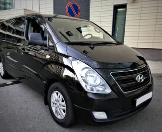 Front view of a rental Hyundai H1 in Adler, Russia ✓ Car #4193. ✓ Automatic TM ✓ 0 reviews.