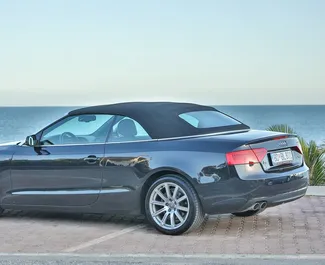 Audi A5 Cabrio 2016 car hire in Montenegro, featuring ✓ Diesel fuel and 180 horsepower ➤ Starting from 70 EUR per day.