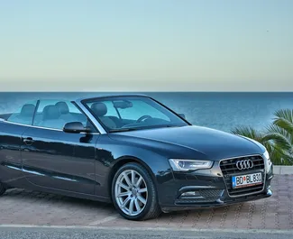 Audi A5 Cabrio rental. Premium, Luxury, Cabrio Car for Renting in Montenegro ✓ Without Deposit ✓ TPL, CDW, SCDW, Theft, Abroad insurance options.