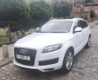 Front view of a rental Audi Q7 in Tbilisi, Georgia ✓ Car #4293. ✓ Automatic TM ✓ 1 reviews.