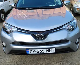 Front view of a rental Toyota Rav4 in Tbilisi, Georgia ✓ Car #4287. ✓ Automatic TM ✓ 0 reviews.