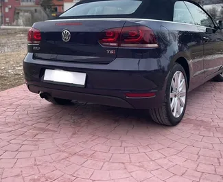 Volkswagen Golf Cabrio 2015 car hire in Montenegro, featuring ✓ Petrol fuel and 110 horsepower ➤ Starting from 45 EUR per day.
