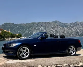 BMW 3-series Cabrio 2014 car hire in Montenegro, featuring ✓ Petrol fuel and 180 horsepower ➤ Starting from 115 EUR per day.