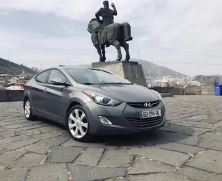 Front view of a rental Hyundai Elantra in Tbilisi, Georgia ✓ Car #4370. ✓ Automatic TM ✓ 0 reviews.