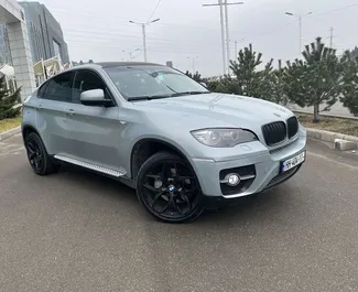 Front view of a rental BMW X6 in Tbilisi, Georgia ✓ Car #4406. ✓ Automatic TM ✓ 1 reviews.
