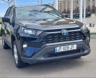 Front view of a rental Toyota Rav4 in Tbilisi, Georgia ✓ Car #4416. ✓ Automatic TM ✓ 0 reviews.