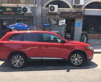 Mitsubishi Outlander 2017 car hire in Georgia, featuring ✓ Petrol fuel and 227 horsepower ➤ Starting from 140 GEL per day.