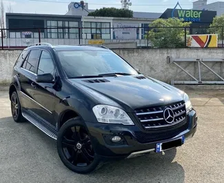 Front view of a rental Mercedes-Benz ML320 in Tirana, Albania ✓ Car #4593. ✓ Automatic TM ✓ 0 reviews.