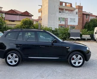 Front view of a rental BMW X3 in Tirana, Albania ✓ Car #4484. ✓ Automatic TM ✓ 0 reviews.
