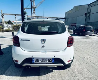 Dacia Sandero Stepway rental. Economy, Comfort, Crossover Car for Renting in Albania ✓ Deposit of 150 EUR ✓ TPL, CDW, Abroad insurance options.