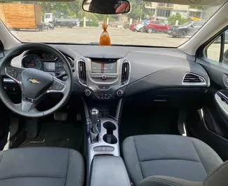 Interior of Chevrolet Cruze for hire in Georgia. A Great 5-seater car with a Automatic transmission.