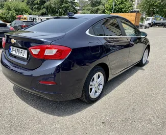 Petrol 1.4L engine of Chevrolet Cruze 2018 for rental in Tbilisi.