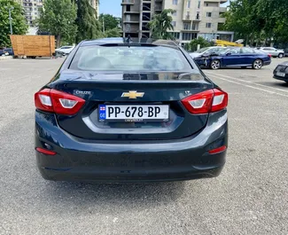 Petrol 1.4L engine of Chevrolet Cruze 2018 for rental in Tbilisi.