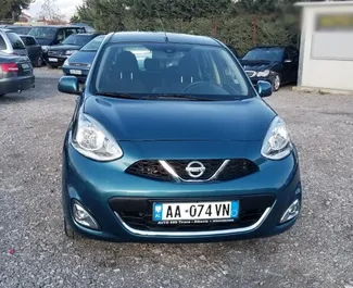Nissan Micra 2015 car hire in Albania, featuring ✓ Petrol fuel and 98 horsepower ➤ Starting from 25 EUR per day.