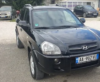 Front view of a rental Hyundai Tucson in Tirana, Albania ✓ Car #4523. ✓ Automatic TM ✓ 0 reviews.