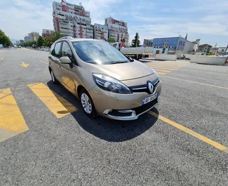 Front view of a rental Renault Grand Scenic in Tirana, Albania ✓ Car #4518. ✓ Automatic TM ✓ 0 reviews.
