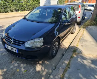Front view of a rental Volkswagen Golf in Tirana, Albania ✓ Car #4504. ✓ Automatic TM ✓ 1 reviews.