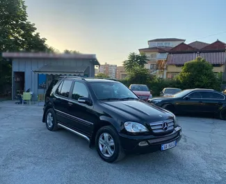 Front view of a rental Mercedes-Benz ML250 in Tirana, Albania ✓ Car #4480. ✓ Automatic TM ✓ 0 reviews.