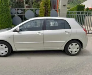 Toyota Corolla 2007 car hire in Albania, featuring ✓ Diesel fuel and 97 horsepower ➤ Starting from 22 EUR per day.