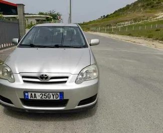 Front view of a rental Toyota Corolla in Tirana, Albania ✓ Car #4622. ✓ Automatic TM ✓ 1 reviews.