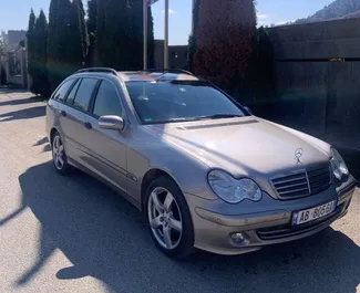 Front view of a rental Mercedes-Benz C-Class in Tirana, Albania ✓ Car #4607. ✓ Automatic TM ✓ 1 reviews.