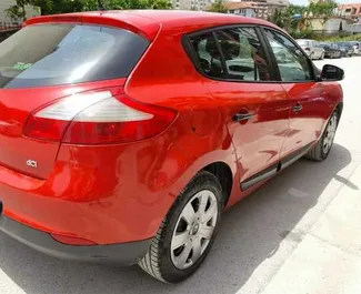 Renault Megane 2013 car hire in Albania, featuring ✓ Diesel fuel and 90 horsepower ➤ Starting from 23 EUR per day.