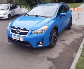 Subaru Crosstrek 2015 available for rent in Tbilisi, with unlimited mileage limit.