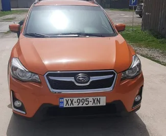 Front view of a rental Subaru Crosstrek in Tbilisi, Georgia ✓ Car #4450. ✓ Automatic TM ✓ 0 reviews.
