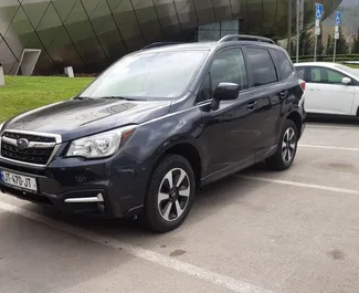 Subaru Forester rental. Comfort, SUV, Crossover Car for Renting in Georgia ✓ Deposit of 150 GEL ✓ TPL, CDW, SCDW, Passengers, Theft insurance options.