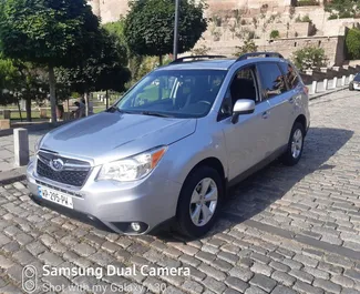 Subaru Forester 2014 car hire in Georgia, featuring ✓ Petrol fuel and 226 horsepower ➤ Starting from 100 GEL per day.