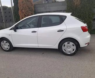 Seat Ibiza 2013 car hire in Albania, featuring ✓ Gas fuel and 150 horsepower ➤ Starting from 22 EUR per day.