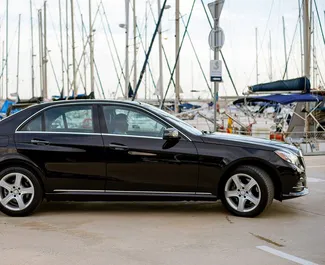 Mercedes-Benz E350 4matic 2018 car hire in Spain, featuring ✓ Petrol fuel and 306 horsepower ➤ Starting from 45 EUR per day.