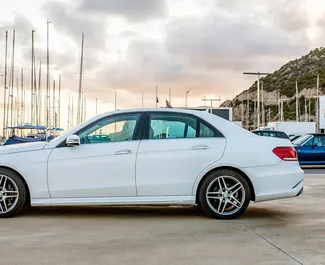 Front view of a rental Mercedes-Benz E350 AMG in Barcelona, Spain ✓ Car #4825. ✓ Automatic TM ✓ 0 reviews.