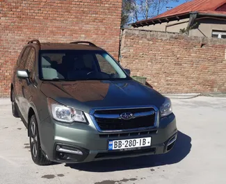 Subaru Forester 2018 для аренды в Тбилиси. Лимит пробега не ограничен.