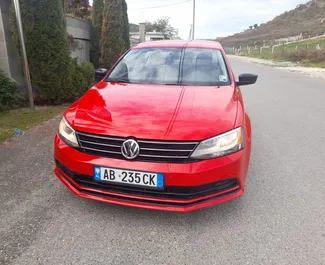 Front view of a rental Volkswagen Jetta in Tirana, Albania ✓ Car #5006. ✓ Automatic TM ✓ 0 reviews.
