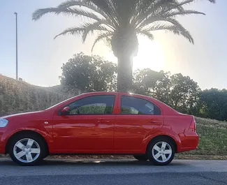 Front view of a rental Chevrolet Aveo in Barcelona, Spain ✓ Car #4811. ✓ Manual TM ✓ 0 reviews.