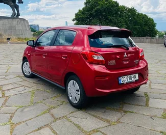 Mitsubishi Mirage 2019 car hire in Georgia, featuring ✓ Petrol fuel and 60 horsepower ➤ Starting from 72 GEL per day.