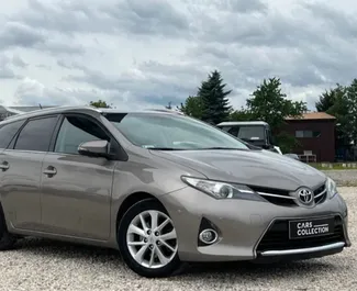 Front view of a rental Toyota Auris in Barcelona, Spain ✓ Car #4760. ✓ Manual TM ✓ 0 reviews.