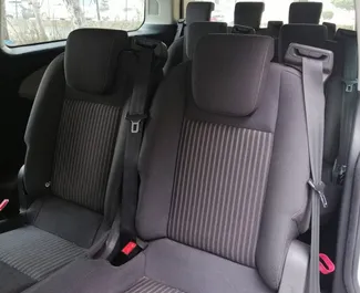 Interior of Ford Tourneo Custom for hire in Turkey. A Great 9-seater car with a Manual transmission.
