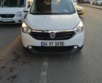 Diesel 1.5L engine of Dacia Lodgy 2016 for rental at Istanbul Sabiha Gokcen Airport.