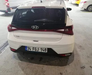 Hyundai i20 2021 car hire in Turkey, featuring ✓ Petrol fuel and 100 horsepower ➤ Starting from 30 USD per day.