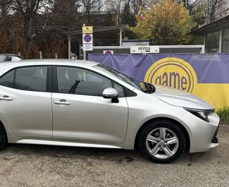 Front view of a rental Toyota Corolla HB in Budapest, Hungary ✓ Car #5063. ✓ Automatic TM ✓ 1 reviews.
