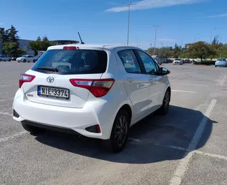 Petrol 1.0L engine of Toyota Yaris 2019 for rental in Thessaloniki.