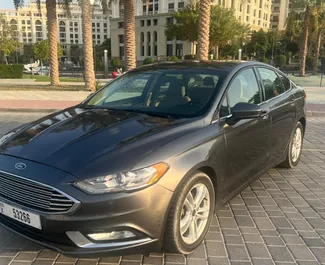 Front view of a rental Ford Fusion Sedan in Dubai, UAE ✓ Car #4866. ✓ Automatic TM ✓ 0 reviews.