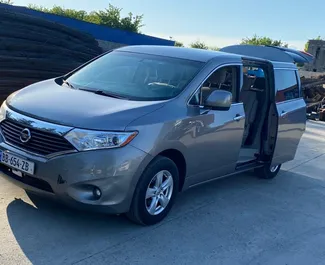 Front view of a rental Nissan Quest in Kutaisi, Georgia ✓ Car #5401. ✓ Automatic TM ✓ 0 reviews.