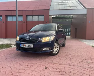 Front view of a rental Skoda Fabia in Becici, Montenegro ✓ Car #4497. ✓ Automatic TM ✓ 0 reviews.